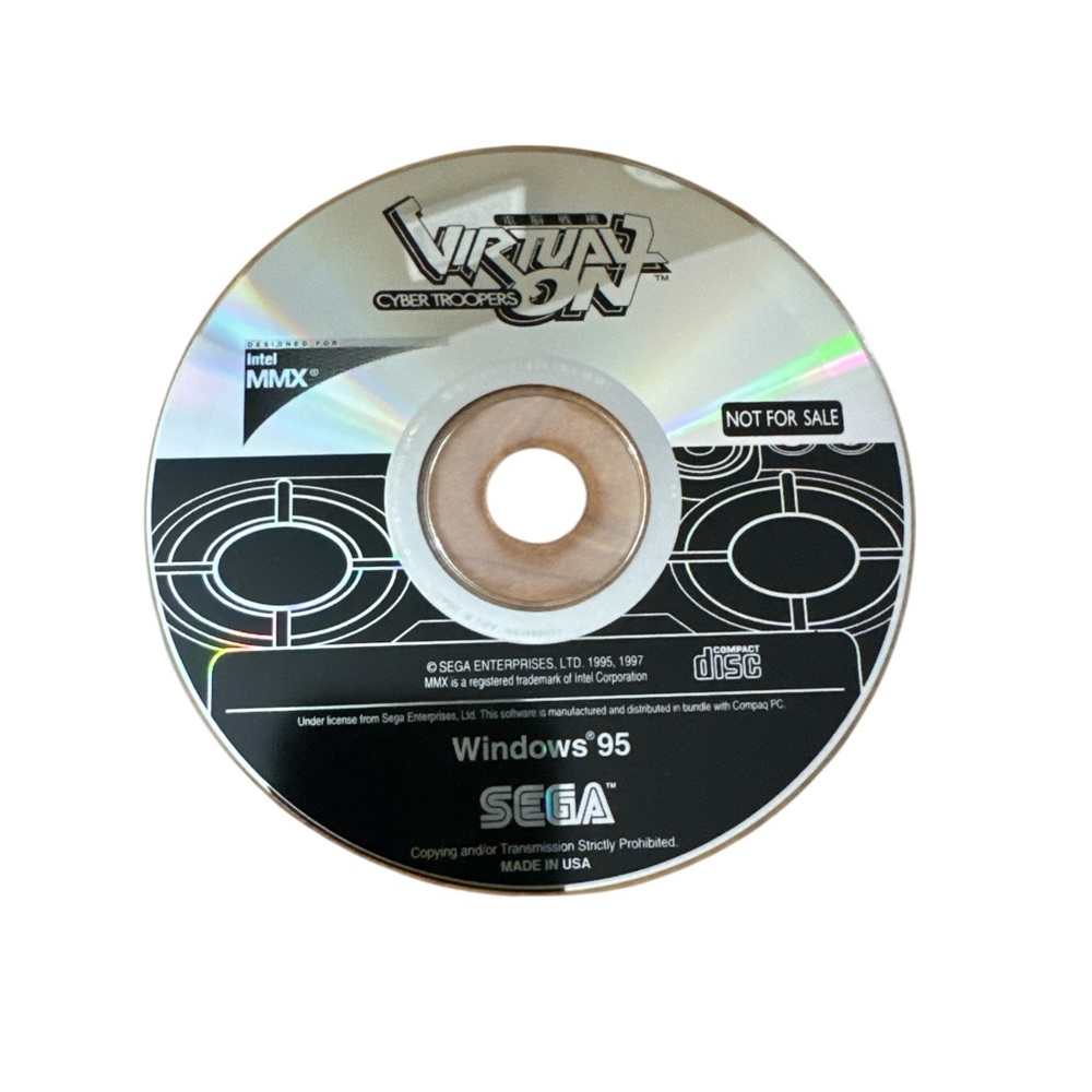 Cyber Troopers VIRTUAL ON  Sega Windows 95 PC Game‎ Disc Only Computer Game